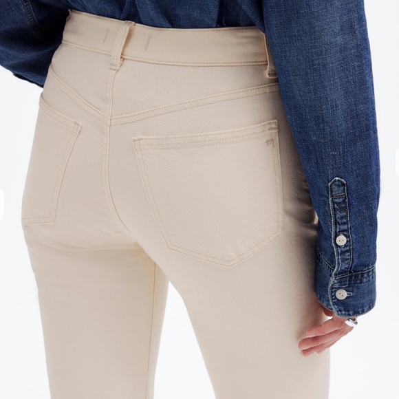 Madewell The ’90s Straight Jean Vintage Canvas Cream High Rise Size 27 - Picture 5 of 16